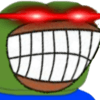 pepe grin red hatq Slack emoji