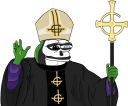 pope skeleton blessq Slack emoji
