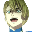 anime blonde grinq Slack emoji
