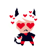 heart eyes danceq Slack emoji