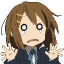 anime shocked handsup Slack emoji