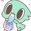 cute alien hug blobq Slack emoji