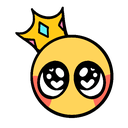 star eyes blushq Slack emoji