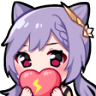 cat blush heartq Slack emoji