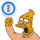 old man yells at 1password Slack emoji