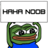 pepe haha noobq Slack emoji