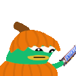 pepe pumpkin snickers Slack emoji