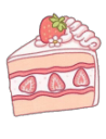 strawberry cake slice Slack emoji