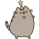 party pusheenq Slack emoji