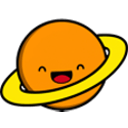 planet smile ring Slack emoji