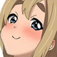 anime smirk blush Slack emoji