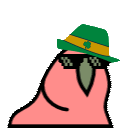 lepreparty parrot Slack emoji