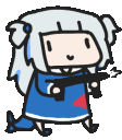 gawrgura gun animated Slack emoji