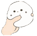 white blob squishq Slack emoji