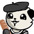 panda baguetteq Slack emoji