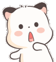 white panda shock Slack emoji