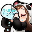 girl panda thirstyq Slack emoji