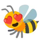 hearteyes bee Slack emoji