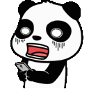 panda shockedq Slack emoji