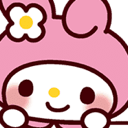 sanrio mymelod watch happy smile Slack emoji