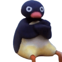 pingu arms crossed Slack emoji