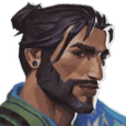 bearded bun smirk Slack emoji