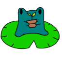 frog lily pad chill Slack emoji