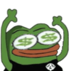 pepe money eyes celebrate Slack emoji