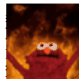 elmo fire forever Slack emoji