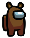 amongus bear costume Slack emoji