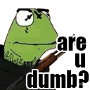 areyoudumb q Slack emoji