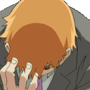 anime blonde head palm Slack emoji