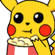 pikachu popcorn watch Slack emoji
