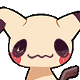 mimikyu blush shy Slack emoji
