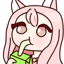 cat blush drinkq Slack emoji