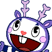 cute antler smileq Slack emoji