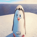 penguin hello Slack emoji