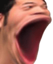 man shout wide mouth Slack emoji