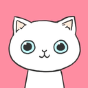 white cat blue eyes Slack emoji
