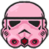 stormtrooper helmet pink Slack emoji