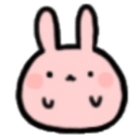 blush bunny smile Slack emoji