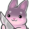 pink bunknifeq Slack emoji