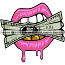pink moneyq Slack emoji
