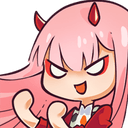 anime girl devil pose Slack emoji