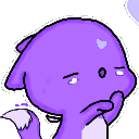 purple decorkiss Slack emoji