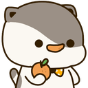 otter carrot hold Slack emoji