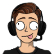 gamer tongue out headphones Slack emoji