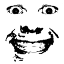 creepy grinning eyes Slack emoji