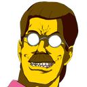 mustache glasses grin Slack emoji