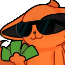 kurama money animated Slack emoji